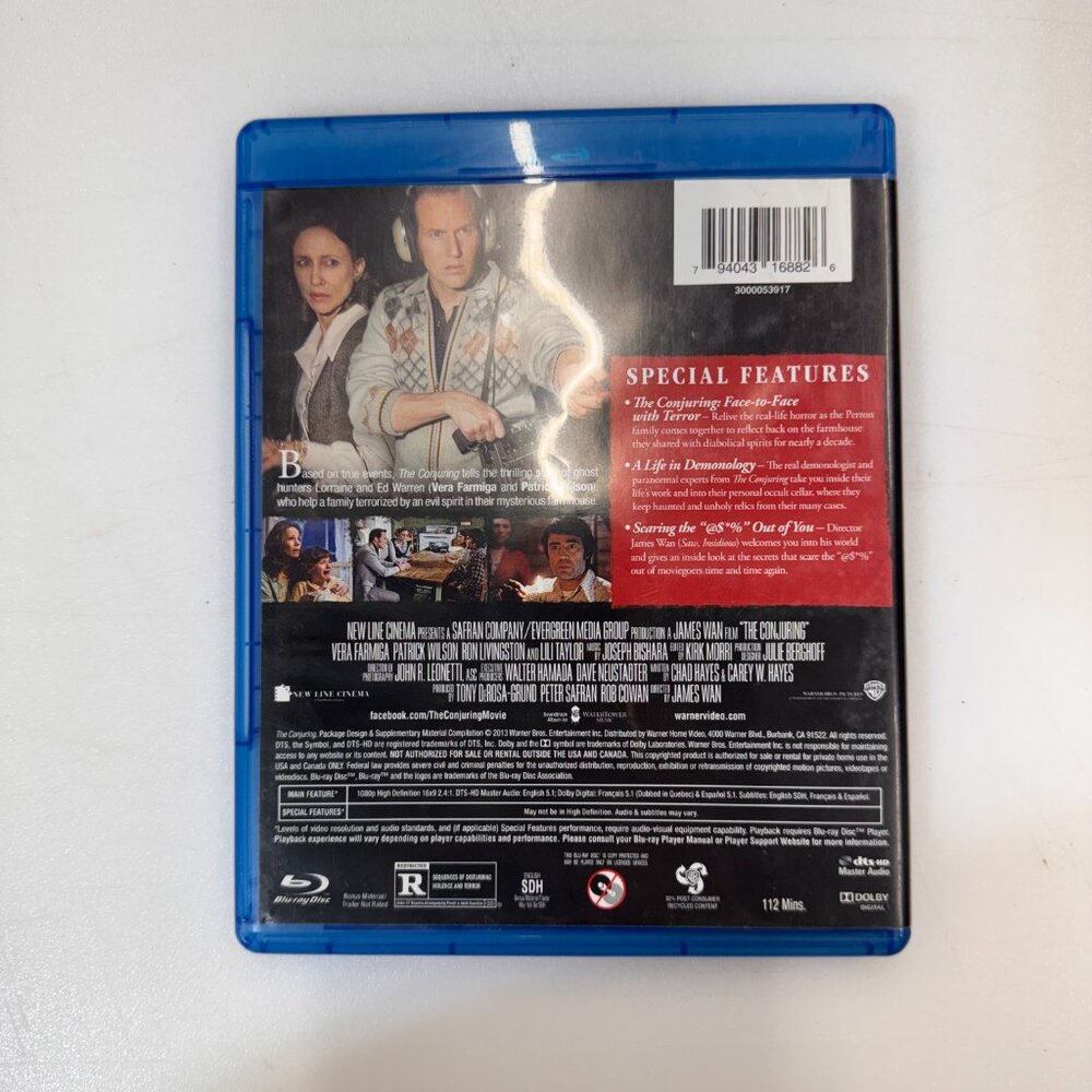 The Conjuring (Blu-Ray) DVD Disc Tested, Working - Picture 2 of 3